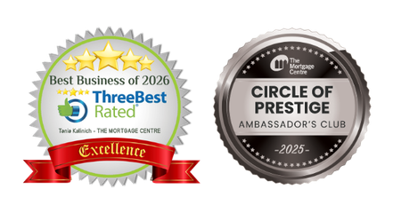 Awards — ThreeBest Rated Best Business, The Mortgage Centre Ambassador's Award (2026)